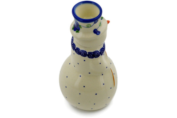 6" Snowman Candle Holder Ceramika Bona H0126K