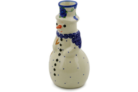 6" Snowman Candle Holder Ceramika Bona H0126K