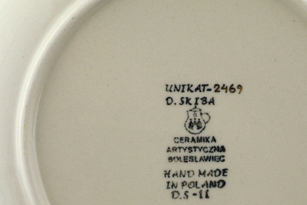 8" Plate Ceramika Artystyczna UNIKAT H1126I