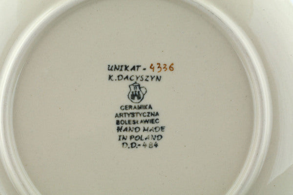 8" Plate Ceramika Artystyczna UNIKAT H1454I