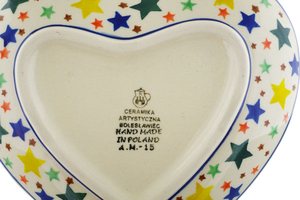 7" Heart Shaped Platter Ceramika Artystyczna H1962I