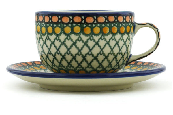 9 oz Cup with Saucer Ceramika Artystyczna UNIKAT H2161H