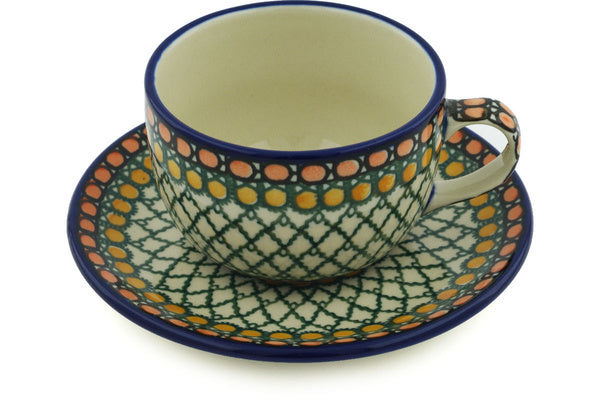 9 oz Cup with Saucer Ceramika Artystyczna UNIKAT H2161H