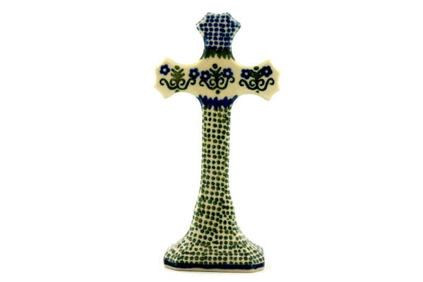 6" Standing Cross Ceramika Artystyczna H3499B