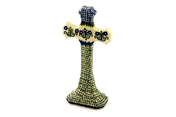 6" Standing Cross Ceramika Artystyczna H3499B