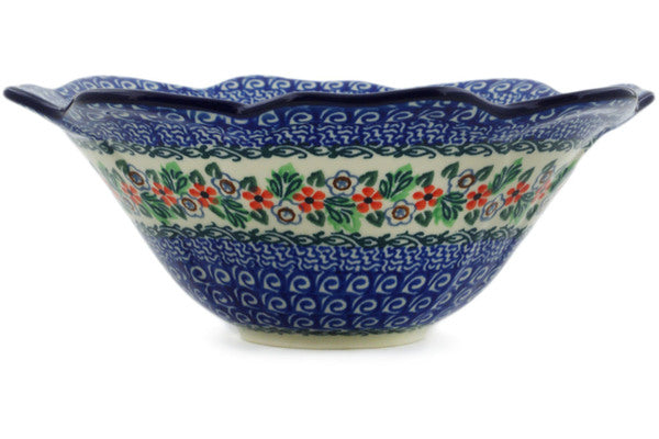 8" Fluted Bowl Ceramika Artystyczna UNIKAT H3580K