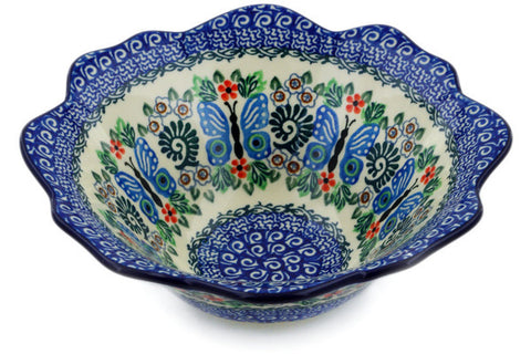 8" Fluted Bowl Ceramika Artystyczna UNIKAT H3580K