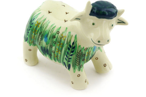 5" Cow Figurine Ceramika Artystyczna UNIKAT H3749G