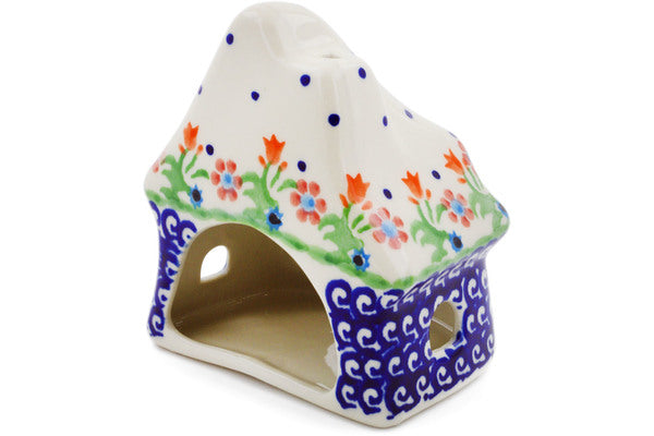 4" House Shaped Candle Holder Ceramika Bona H4034K