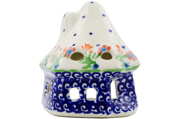 4" House Shaped Candle Holder Ceramika Bona H4034K