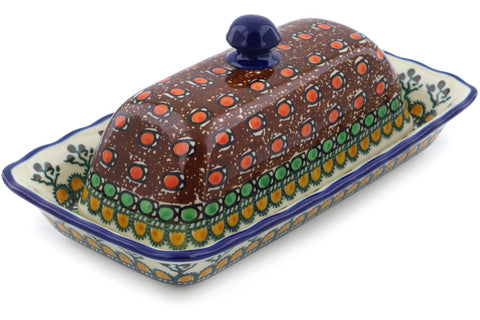 9" Butter Dish Ceramika Artystyczna UNIKAT H4072I