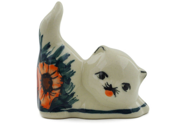 3" Cat Figurine Ceramika Bona UNIKAT H4459K