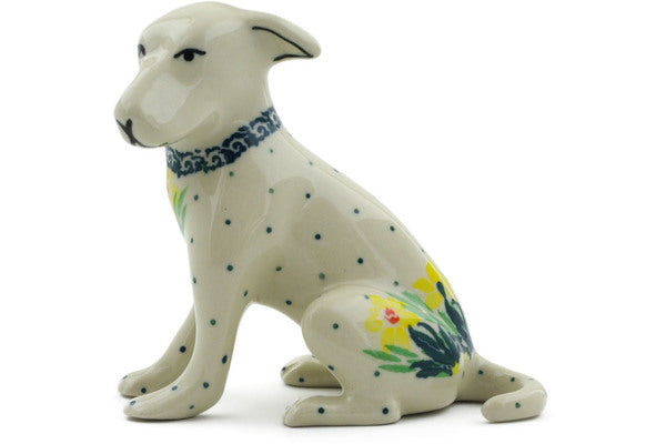 4" Dog Figurine Ceramika Artystyczna H5187K