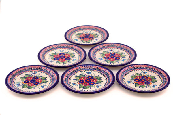 11" Set of 6 Plates Zaklady Ceramiczne UNIKAT H5326I