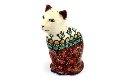 5" Cat Figurine Ceramika Artystyczna UNIKAT H5547B