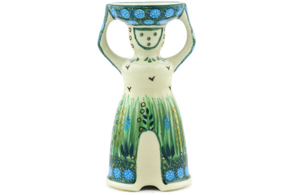 6" Candle Holder Ceramika Artystyczna UNIKAT H5760G