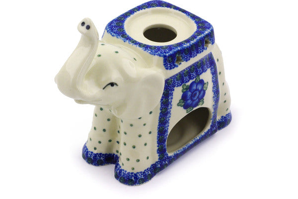 7" Elephant Candle Holder Ceramika Artystyczna H6048I