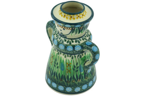 5" Candle Holder Ceramika Artystyczna UNIKAT H6446G