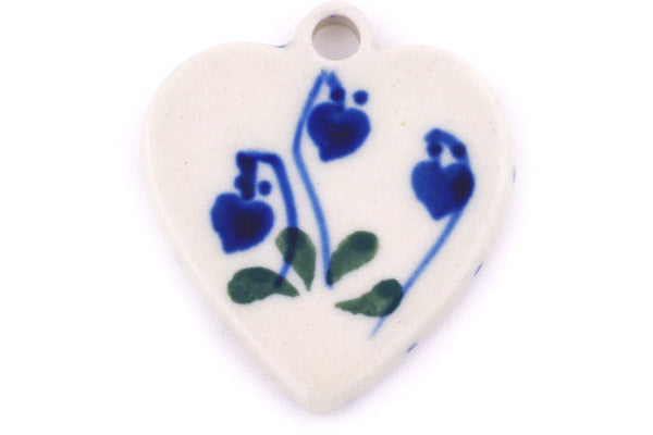 1" Heart Pendant Ceramika Artystyczna H6632G