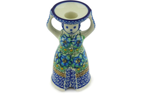 6" Candle Holder Ceramika Artystyczna UNIKAT H6770G