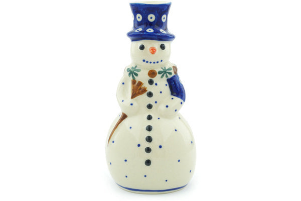 6" Snowman Candle Holder Ceramika Bona H6868H