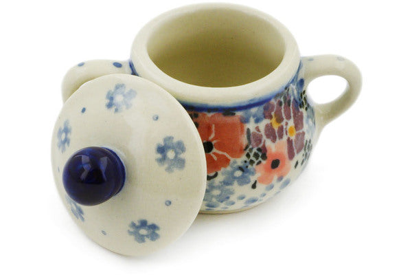 2" Mini Sugar Bowl Ceramika Artystyczna UNIKAT H7942J