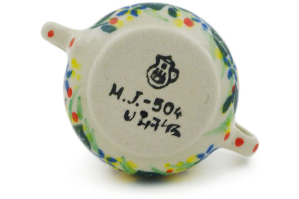 2" Mini Sugar Bowl Ceramika Artystyczna UNIKAT H7946J