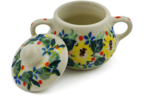 2" Mini Sugar Bowl Ceramika Artystyczna UNIKAT H7946J