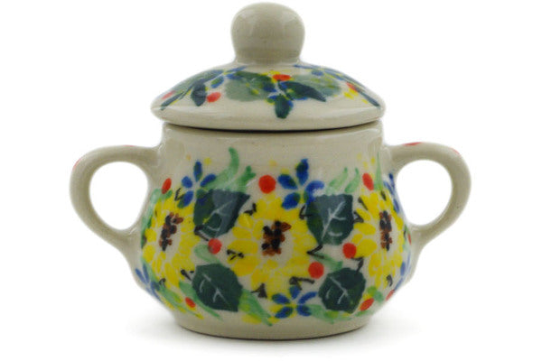 2" Mini Sugar Bowl Ceramika Artystyczna UNIKAT H7946J