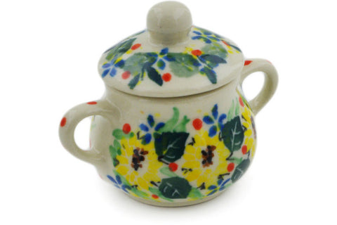 2" Mini Sugar Bowl Ceramika Artystyczna UNIKAT H7946J