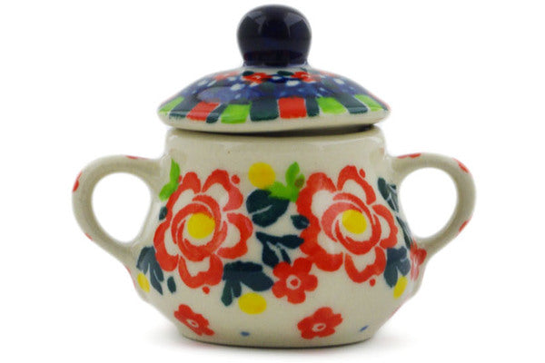 2" Mini Sugar Bowl Ceramika Artystyczna UNIKAT H7949J