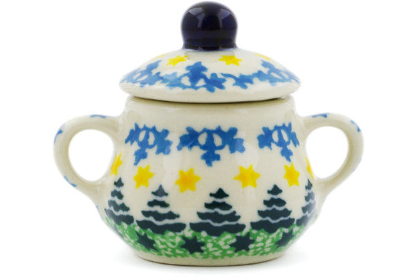 2" Mini Sugar Bowl Ceramika Artystyczna UNIKAT H7950J