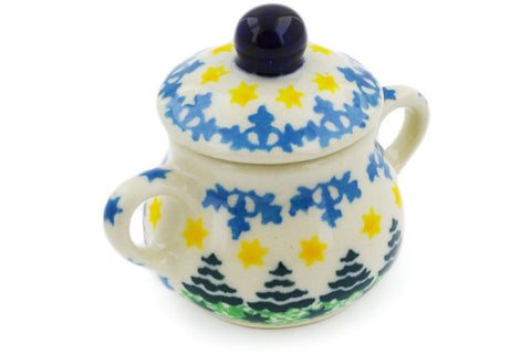 2" Mini Sugar Bowl Ceramika Artystyczna UNIKAT H7950J