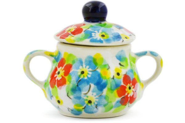 2" Mini Sugar Bowl Ceramika Artystyczna UNIKAT H7953J