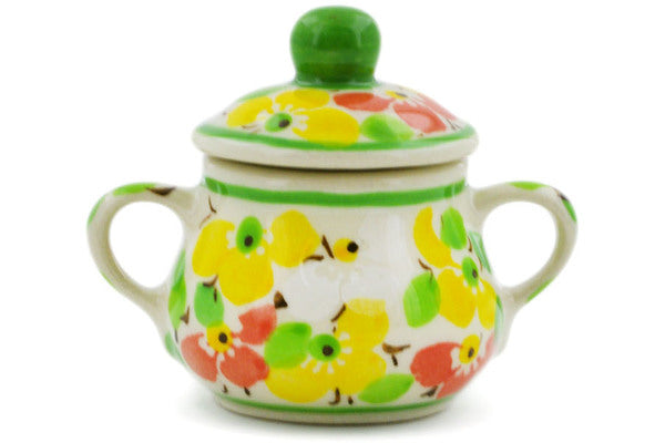 2" Mini Sugar Bowl Ceramika Artystyczna UNIKAT H7954J