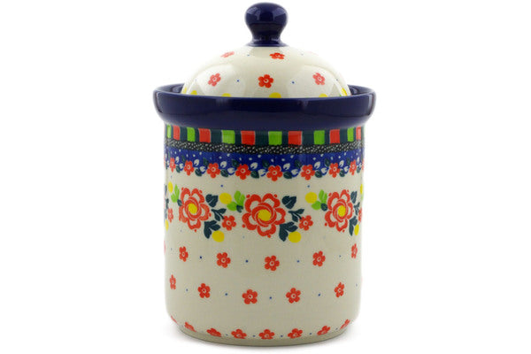 8" Jar with Lid Ceramika Artystyczna UNIKAT H8243J