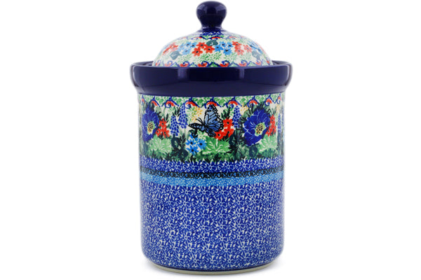 9" Jar with Lid Ceramika Artystyczna UNIKAT H8255J