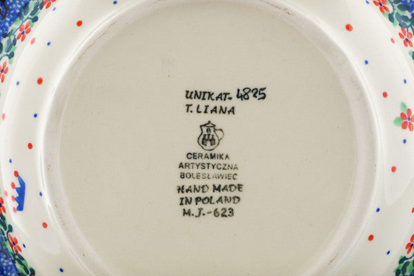 9" Pasta Bowl Ceramika Artystyczna UNIKAT H8507J