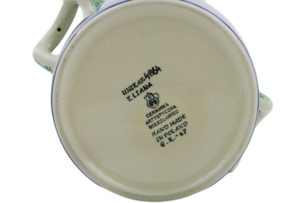 9" Jar with Lid and Handles Ceramika Artystyczna UNIKAT H8558J