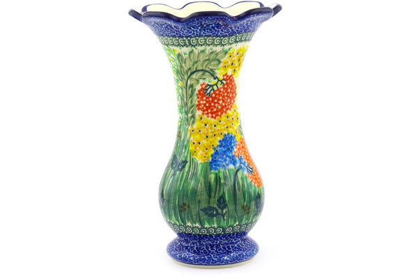 9" Vase Ceramika Artystyczna UNIKAT H9382E