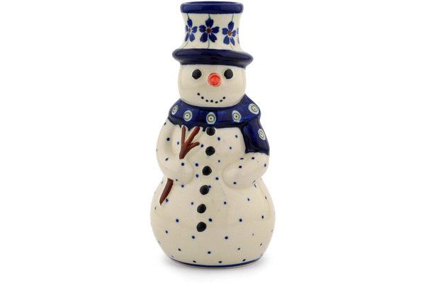 6" Snowman Candle Holder Zaklady Ceramiczne H9484C